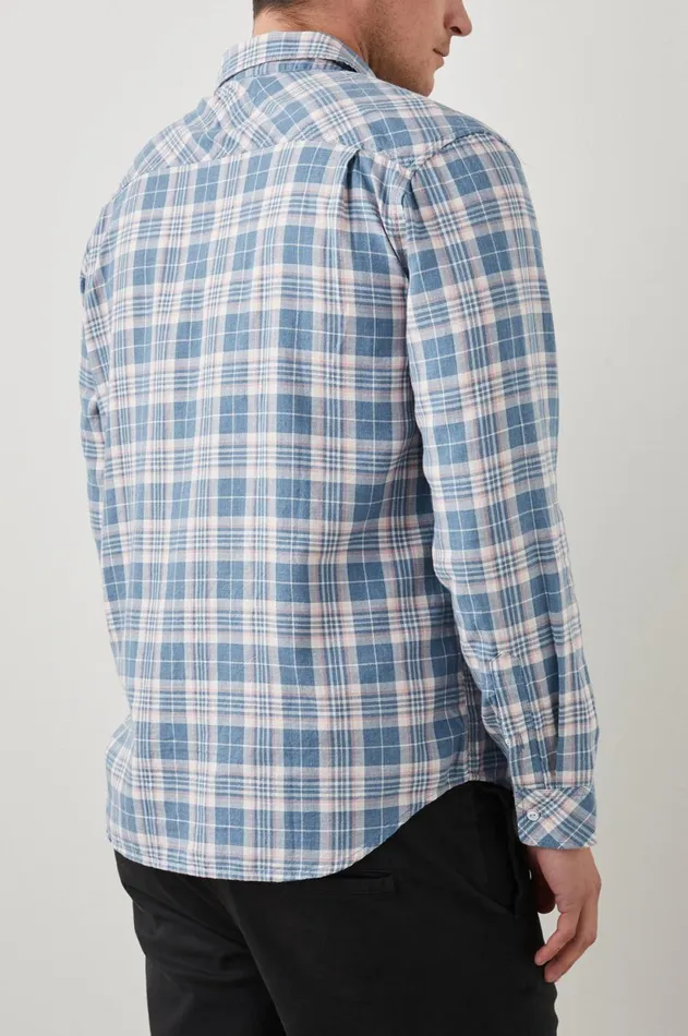 Shirts Men Rails Wyatt Shirt Mediterranean Melon Melange