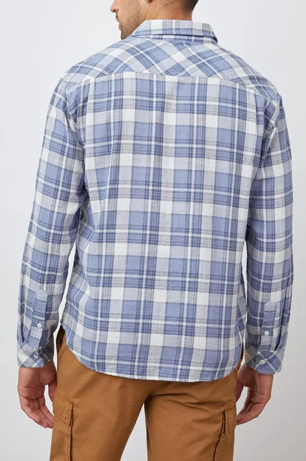 Shirts Men Rails Wyatt Shirt Royal Purple Steel