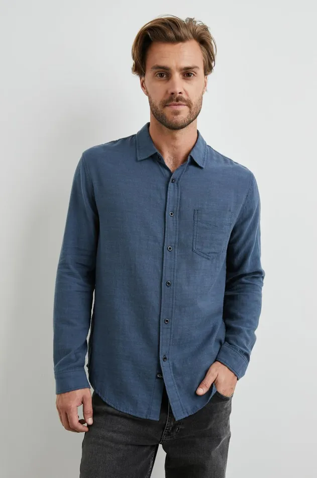 Shirts Men Rails Wyatt Shirt Sea Blue
