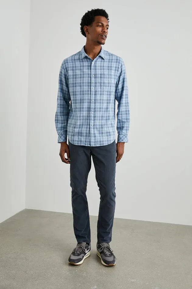 Shirts Men Rails Wyatt Shirt Sky Denim Heather