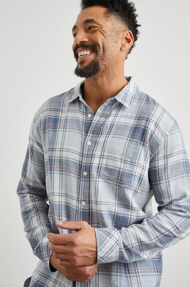 Shirts Men Rails Wyatt Shirt Sliph Stream Nimbus