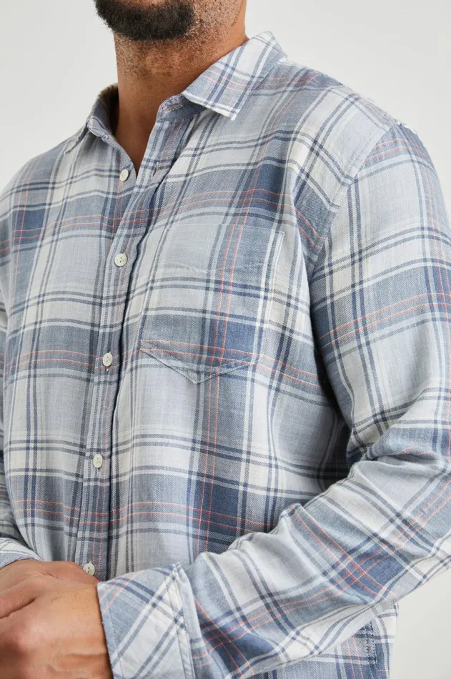 Shirts Men Rails Wyatt Shirt Sliph Stream Nimbus