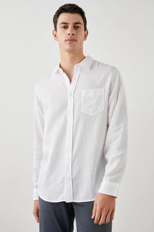 Shirts Men Rails Wyatt Shirt White