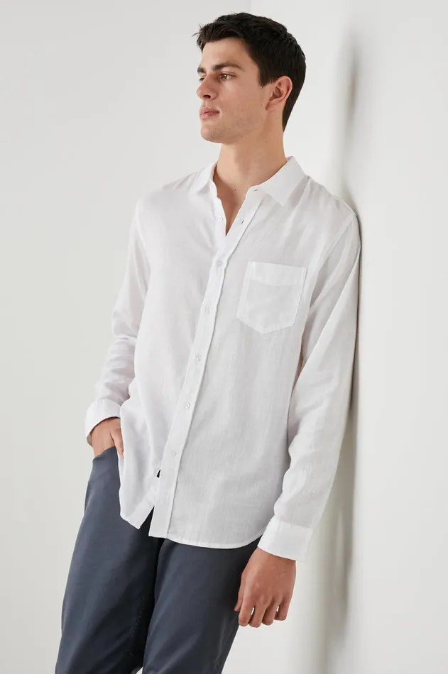 Shirts Men Rails Wyatt Shirt White
