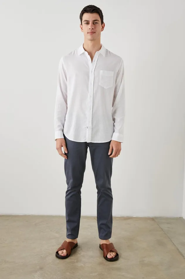 Shirts Men Rails Wyatt Shirt White