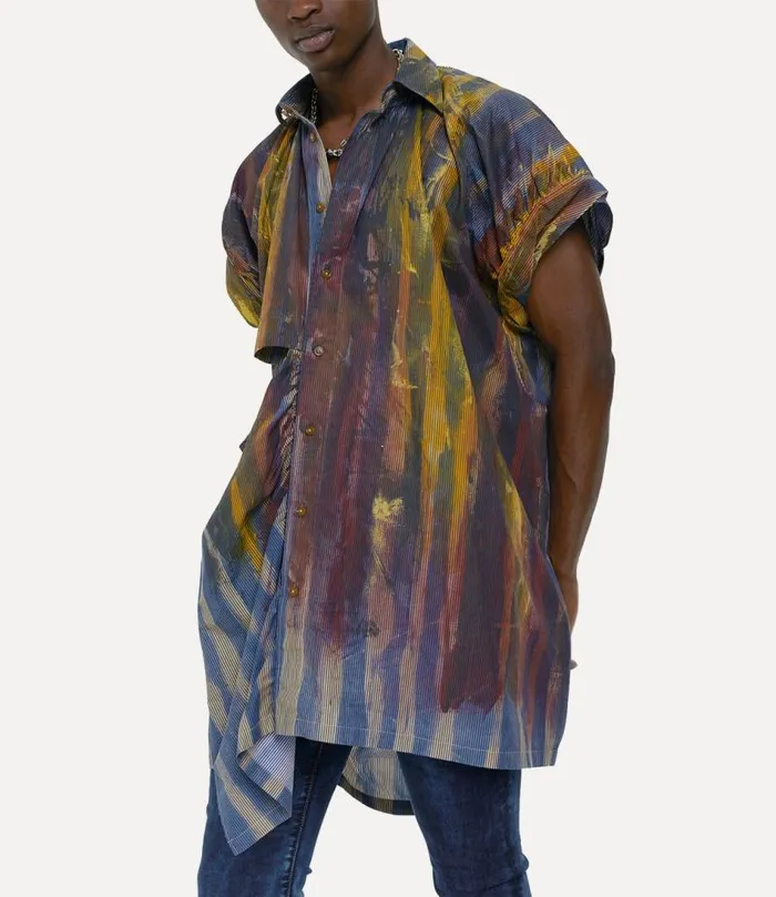 Shirts Men Vivienne Westwood Sleeveless Gib Shirt In Multi