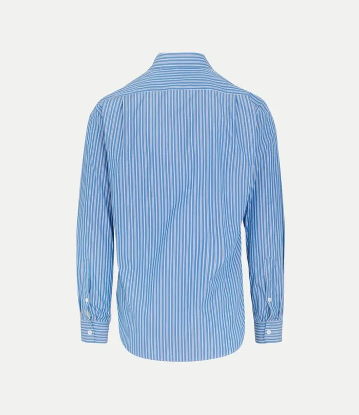 Shirts Men Vivienne Westwood Two Button Krall Shirt In ThinStripes