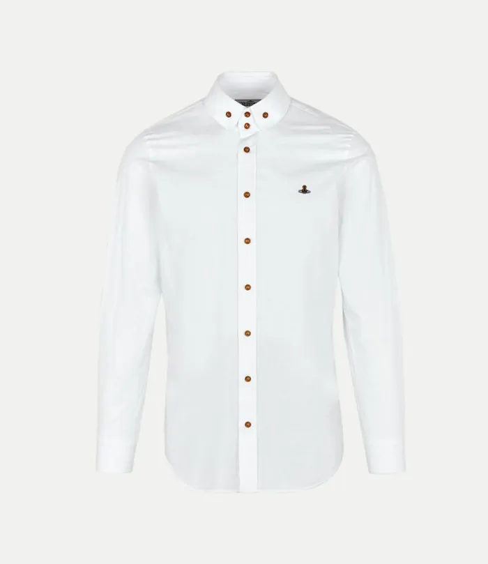 Shirts Men Vivienne Westwood Two Button Krall Shirt In White