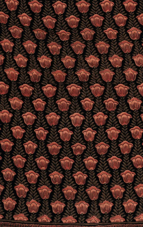 Short Sash Belt Tulip Print Venetian Red Women Natalie Martin