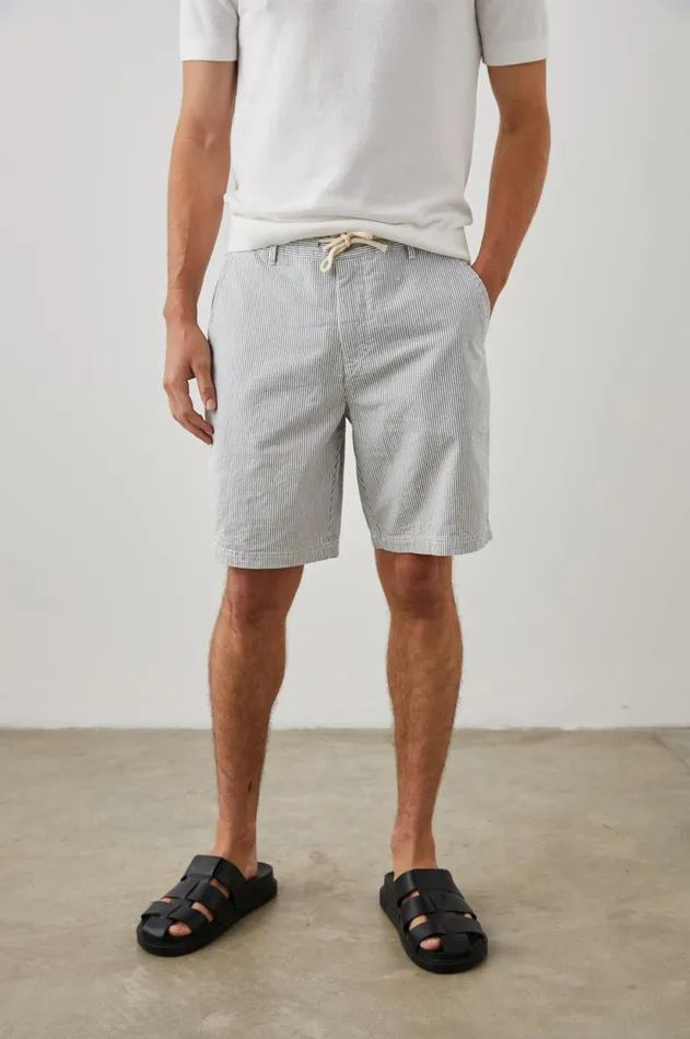 Shorts and Swim Men Rails Arsene Short Navy Seersucker