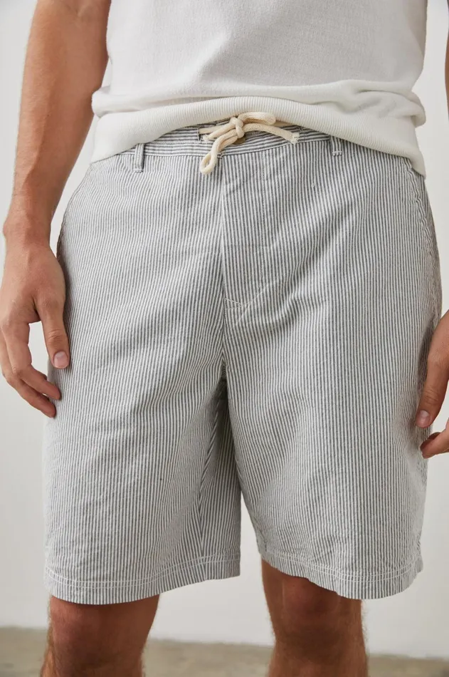 Shorts and Swim Men Rails Arsene Short Navy Seersucker