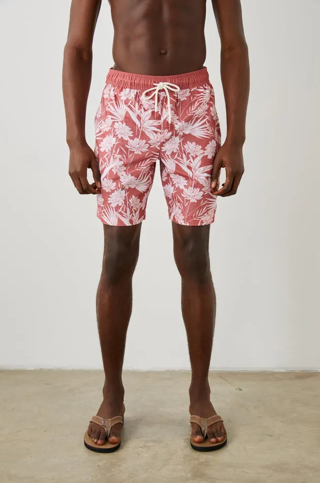 Shorts and Swim Men Rails Kian Swim Short Jungle Foliage Red
