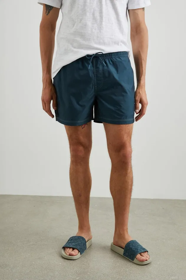 Shorts and Swim Men Rails La Brea Swim Short Dark Aegean