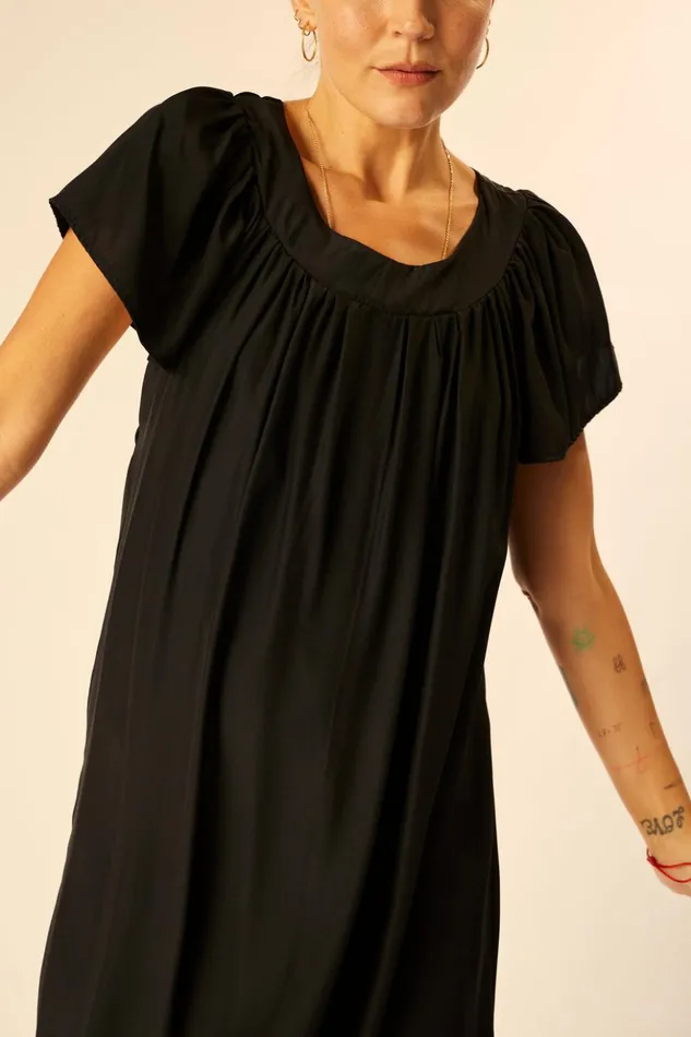 Sienna Dress Black Silk Women Natalie Martin Dresses