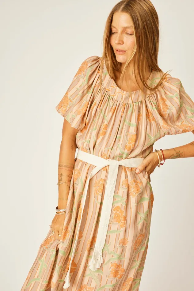 Sienna Dress Chamomile Apricot Women Natalie Martin Dresses
