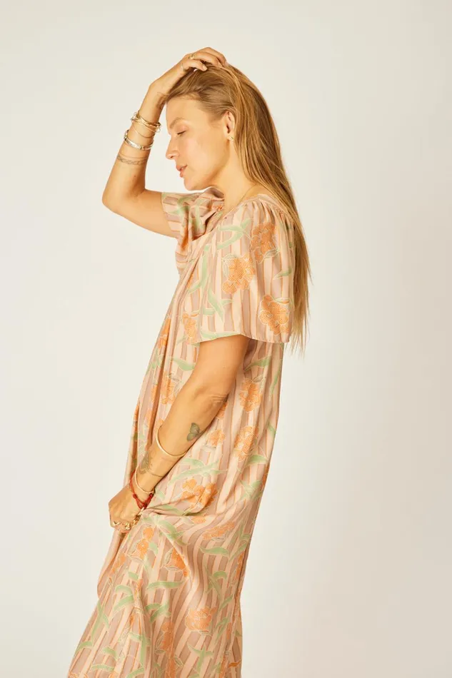 Sienna Dress Chamomile Apricot Women Natalie Martin Dresses