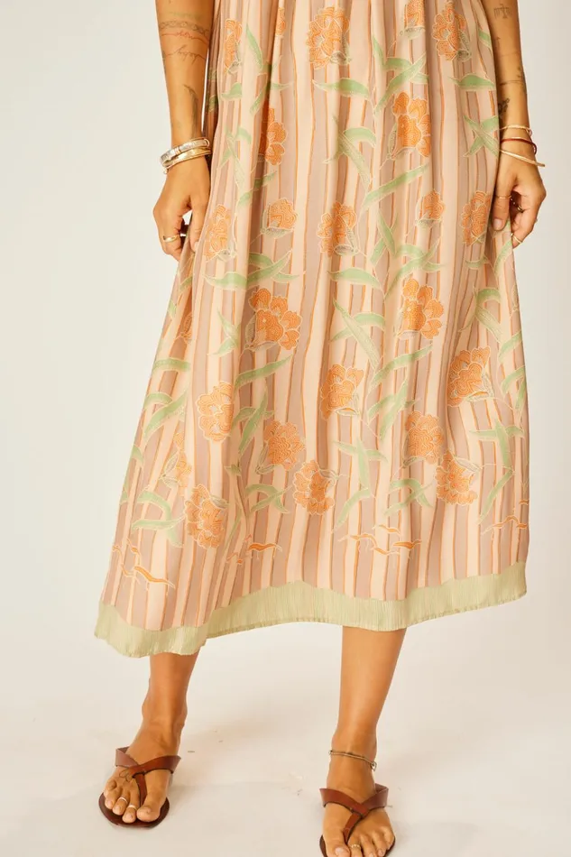 Sienna Dress Chamomile Apricot Women Natalie Martin Dresses