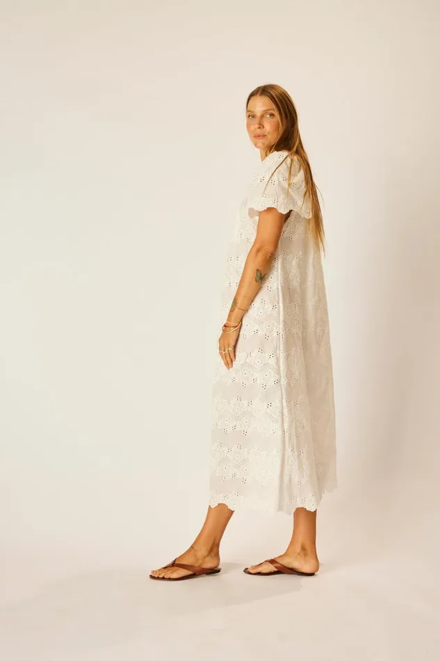 Sienna Dress Geranium Milk Women Natalie Martin Dresses
