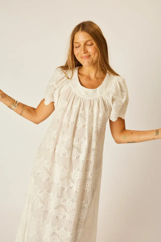Sienna Dress Geranium Milk Women Natalie Martin Dresses