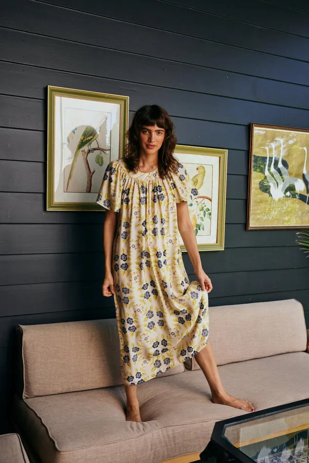Sienna Dress Prairie Indigo Women Natalie Martin Dresses