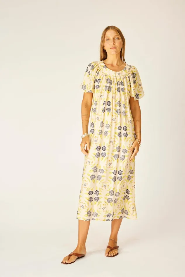 Sienna Dress Prairie Indigo Women Natalie Martin Dresses Sienna Dress Prairie Indigo Women Natalie Martin Dresses