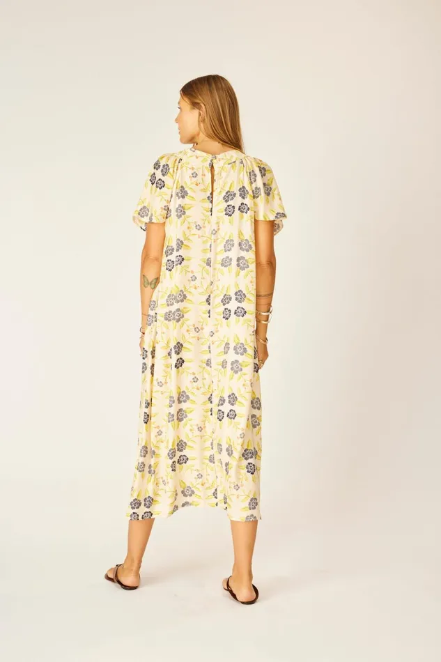 Sienna Dress Prairie Indigo Women Natalie Martin Dresses Sienna Dress Prairie Indigo Women Natalie Martin Dresses