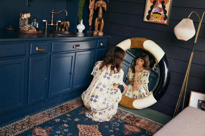 Sienna Dress Prairie Indigo Women Natalie Martin Dresses Sienna Dress Prairie Indigo Women Natalie Martin Dresses