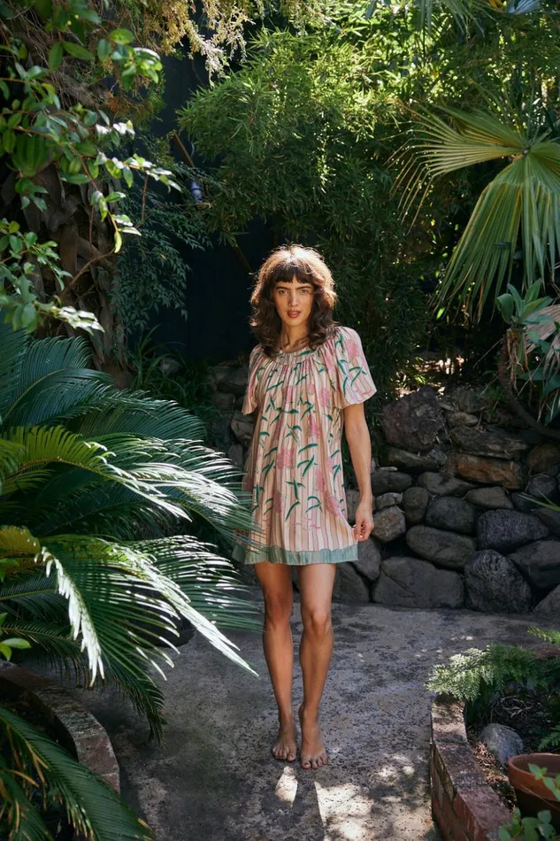 Sienna Mini Dress Chamomile Rose Women Natalie Martin Dresses