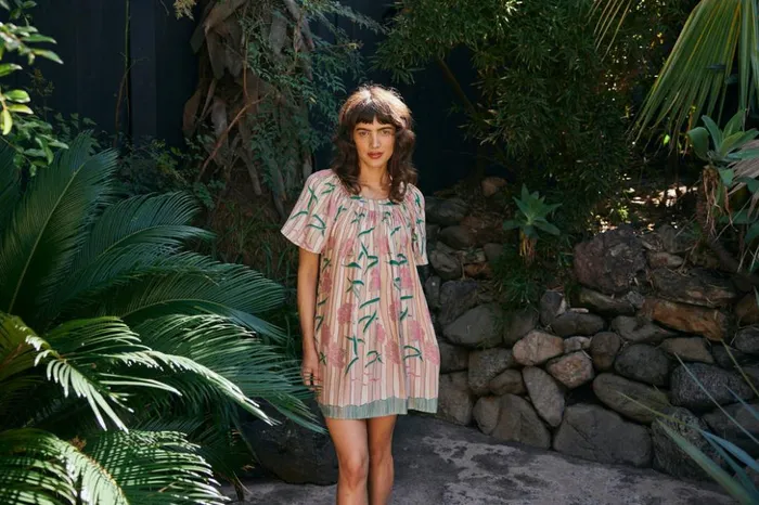 Sienna Mini Dress Chamomile Rose Women Natalie Martin Dresses Sienna Mini Dress Chamomile Rose Women Natalie Martin Dresses