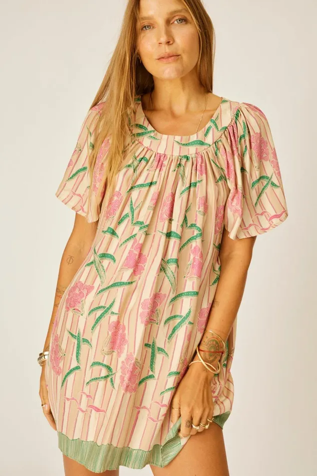 Sienna Mini Dress Chamomile Rose Women Natalie Martin Dresses Sienna Mini Dress Chamomile Rose Women Natalie Martin Dresses
