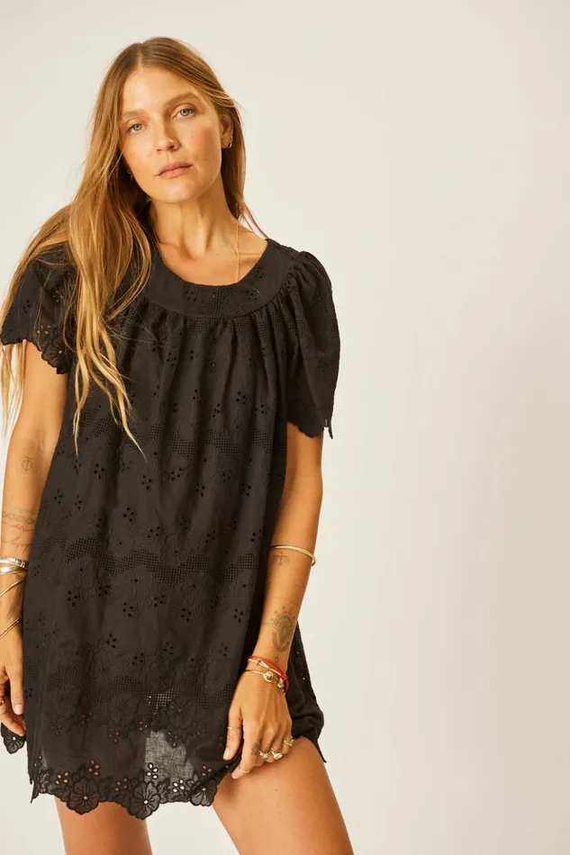 Sienna Mini Dress Geranium Midnight Women Natalie Martin Dresses Sienna Mini Dress Geranium Midnight Women Natalie Martin Dresses