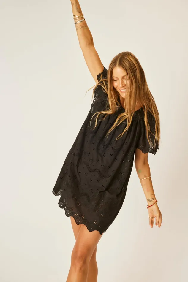 Sienna Mini Dress Geranium Midnight Women Natalie Martin Dresses Sienna Mini Dress Geranium Midnight Women Natalie Martin Dresses