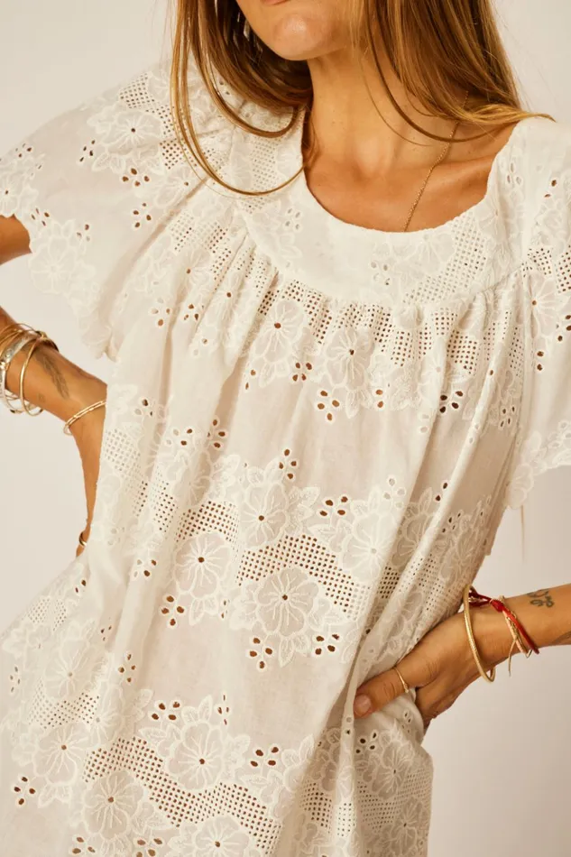 Sienna Mini Dress Geranium Milk Women Natalie Martin Dresses