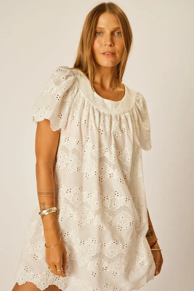 Sienna Mini Dress Geranium Milk Women Natalie Martin Dresses