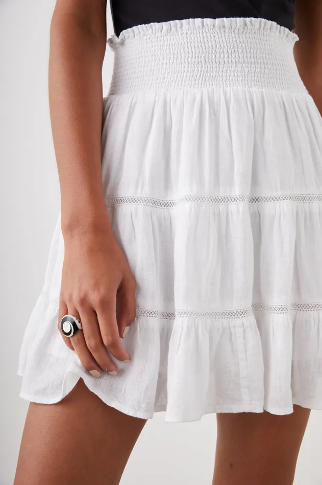 Skirts Women Rails Addison Skirt White Lace Detail