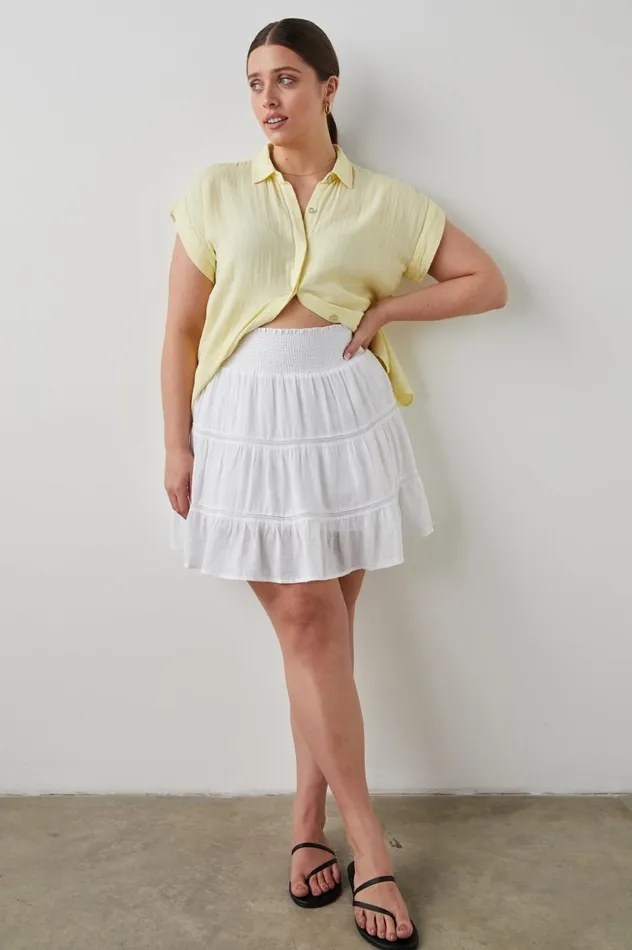 Skirts Women Rails Addison Skirt White Lace Detail