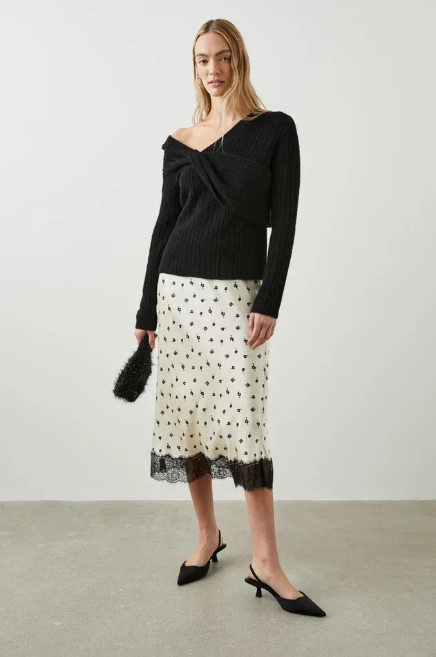 Skirts Women Rails Ebony Skirt Champagne Floral