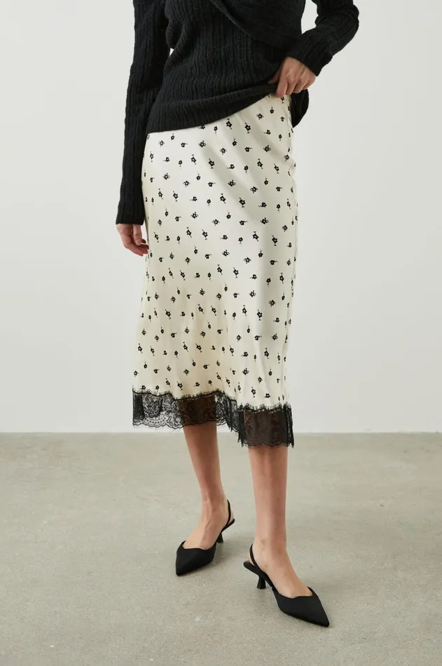 Skirts Women Rails Ebony Skirt Champagne Floral