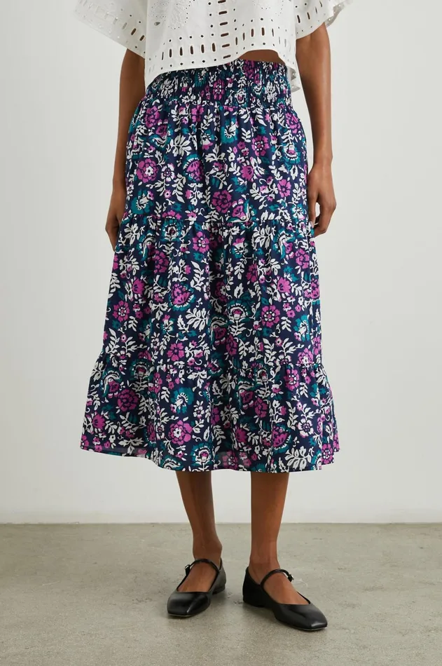 Skirts Women Rails Edina Skirt Woodblock Floral