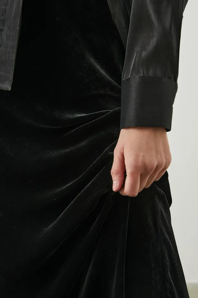 Skirts Women Rails Leia Skirt Black Velvet