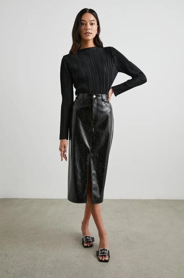 Skirts Women Rails Norma Skirt Black Patent