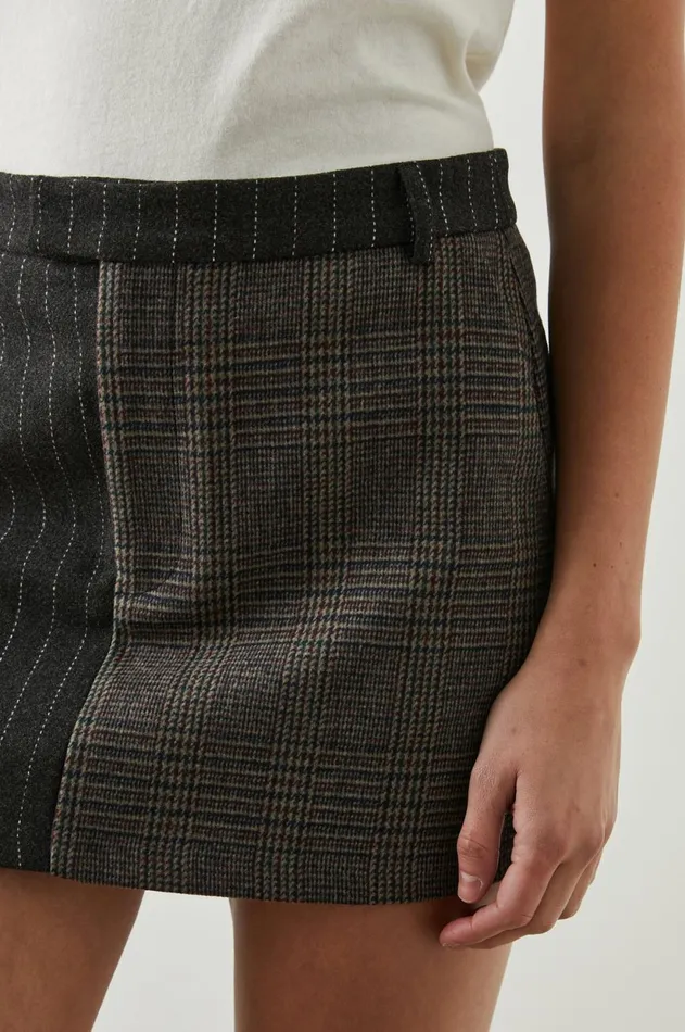 Skirts Women Rails Prim Skirt Pinstripe Plaid Mix