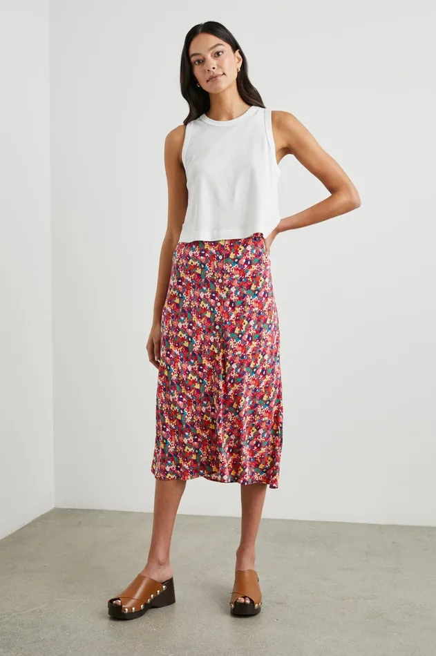 Skirts Women Rails Rosetta Skirt Scarlet Floral