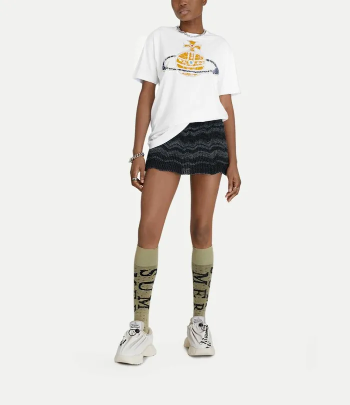 Skirts Women Vivienne Westwood Bedrock Skirt In MelangeBlue