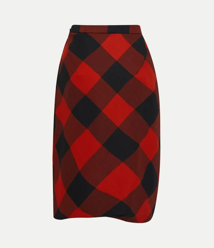 Skirts Women Vivienne Westwood Drunken Drape Skirt In RedBlack