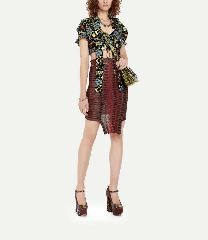 Skirts Women Vivienne Westwood Edith Skirt In MultiRedGold
