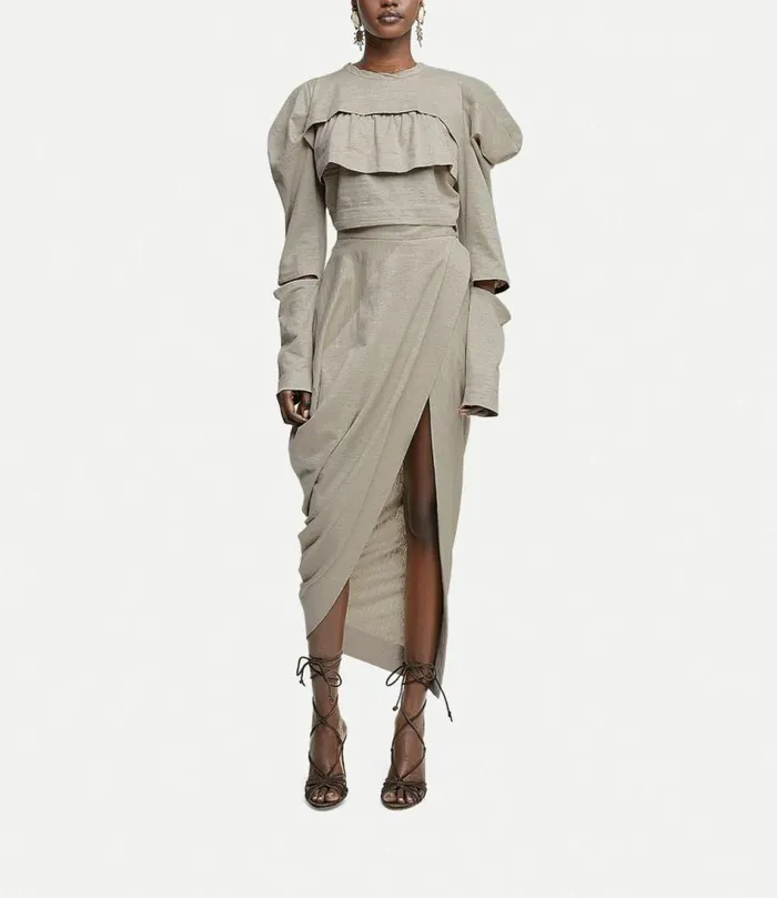 Skirts Women Vivienne Westwood Fleur De Lis Skirt In Sand