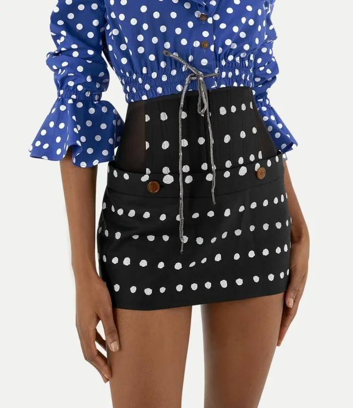 Skirts Women Vivienne Westwood Foam Corset Skirt In Dots