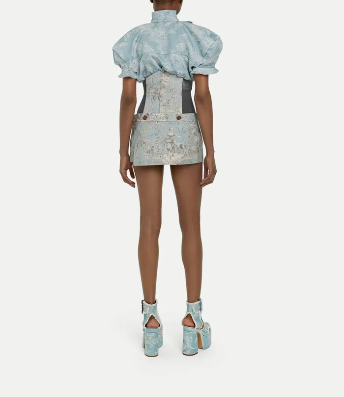 Skirts Women Vivienne Westwood Foam Corset Skirt In LightBlue