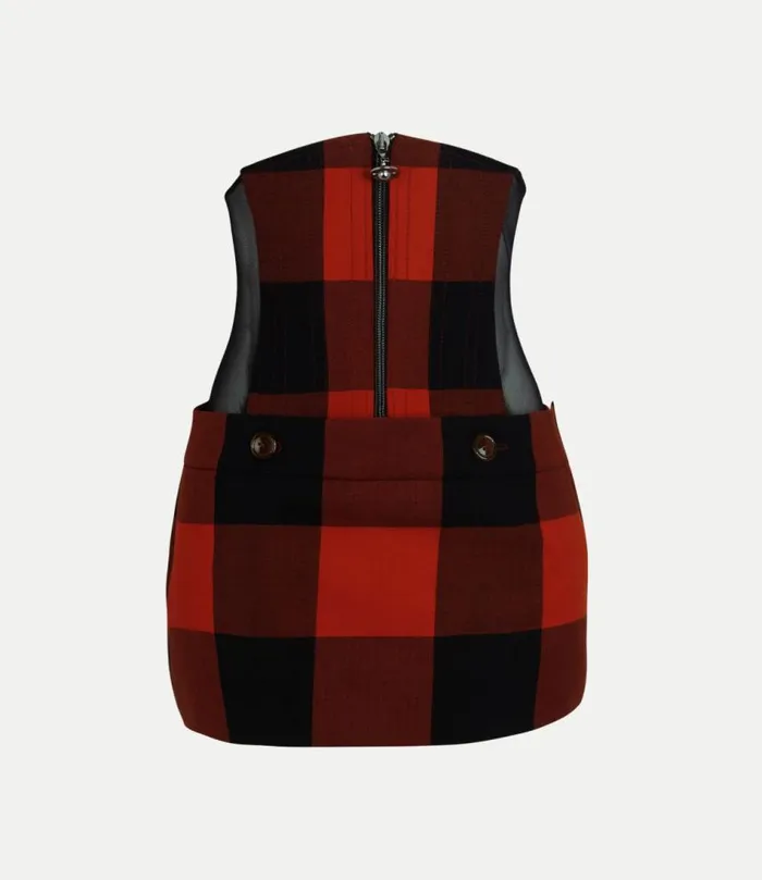 Skirts Women Vivienne Westwood Foam Corset Skirt In RedBlack